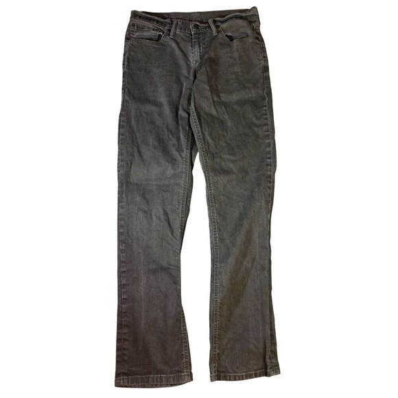 Levis 541 Athletic Fit Black Denim Jeans 31x34 Mens Stretch Cotton Blend - Picture 3 of 6